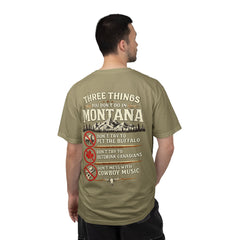 Montana Graphic T-Shirt — "Three Things You Don’t Do in Montana"