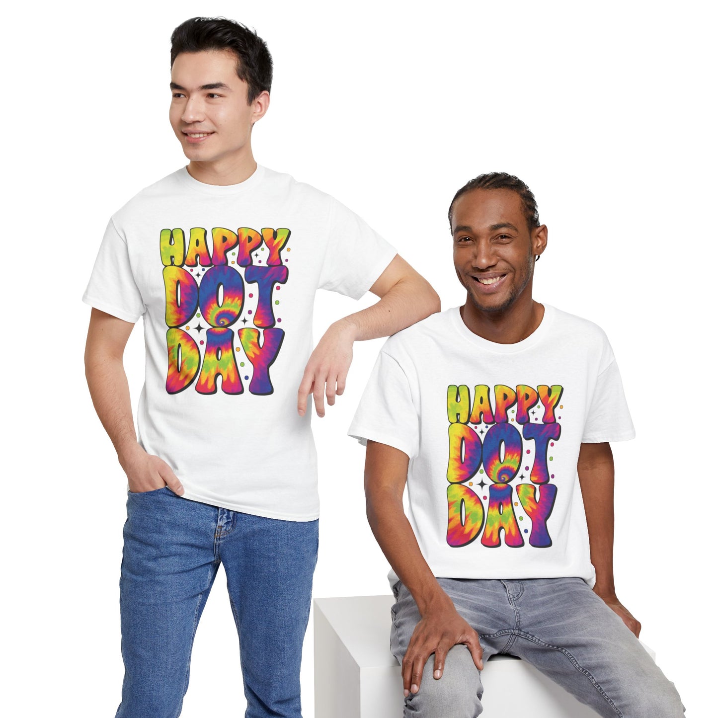 HAPPY DOT DAY - Graphic Unisex Heavy Cotton Tee