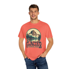 Glacier National Park Graphic, Comfort Colors Soft Relaxed Fit Unisex Garment-Dyed T-shirt