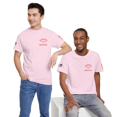 SUBMARINER RED Friday T Shirt with Fouled Anchor, American Flag, FBM / Boomer Silhouette. Remember Everyone Deployed, Dolphins