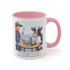 COW TIPPING Awareness - Accent Mugs | Cow Tipping Is Real, Bovine Humor. Gift For Him, Gift For Her, Farm Humor, Cow Fan Gift, Farm Animal