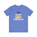 Happy Hanukkah Menorah - Unisex Jersey Short Sleeve Tee