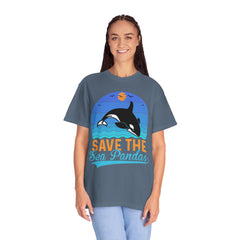 Save The Sea Pandas Comfort Colors Unisex Garment-Dyed T-shirt
