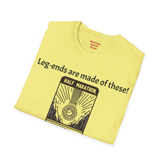 Leg Amputee Humor - Unisex Softstyle T-Shirt / Running a Marathon / One Leg Humor / Awards Medal / Funny Story / One Leg Warrior