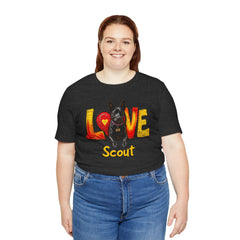Personalized Love Your Dog T-Shirt — Designed with your dogs name and picture Graphic Tee