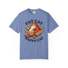 Fat Cat Happy Cat Graphic T-Shirt — Garment-Dyed Unisex Tee