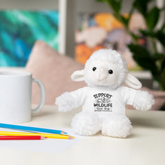 Stuffed Animals with T Shirt,Funny Quote,Support Wildlife Raise Boys,gift for him,gift for her,Birthday Gift,Everyday gift,animal lover gift