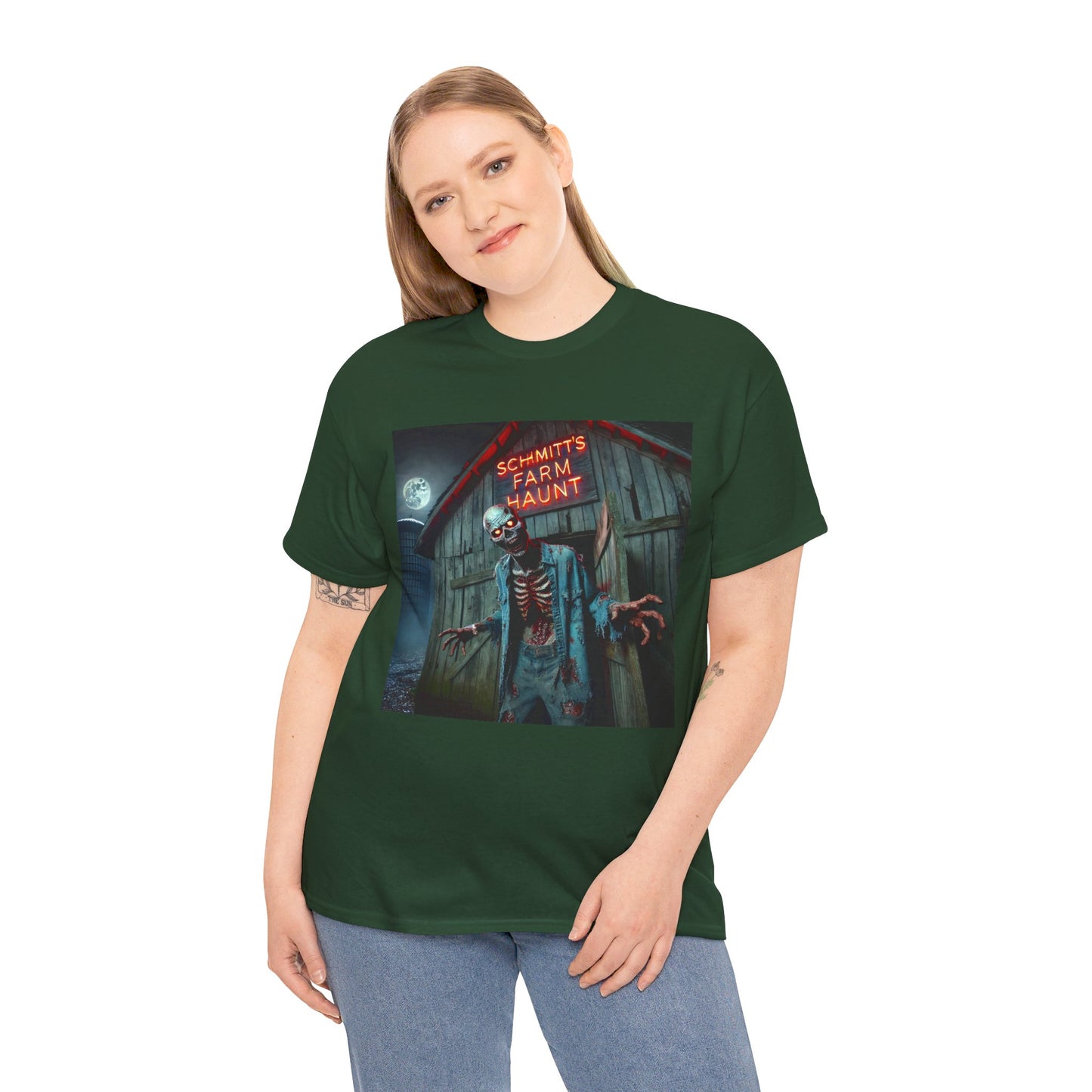 BARN ZOMBIE! Graphic Unisex Heavy Cotton Tee