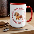 Dachsund Two Tone Accent Mug, 11oz 15oz