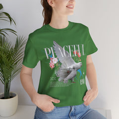 Peaceful Flowers With Dove Unisex Tee