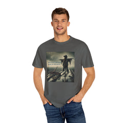 Graphic Garment-Dyed T-shirt - Rain On The Scarecrow, Blood On The Plow