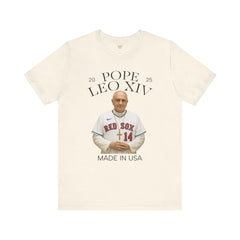 Pope Leo XIV Boston Red Sox Fan  Short Sleeve Tee - Made in USA