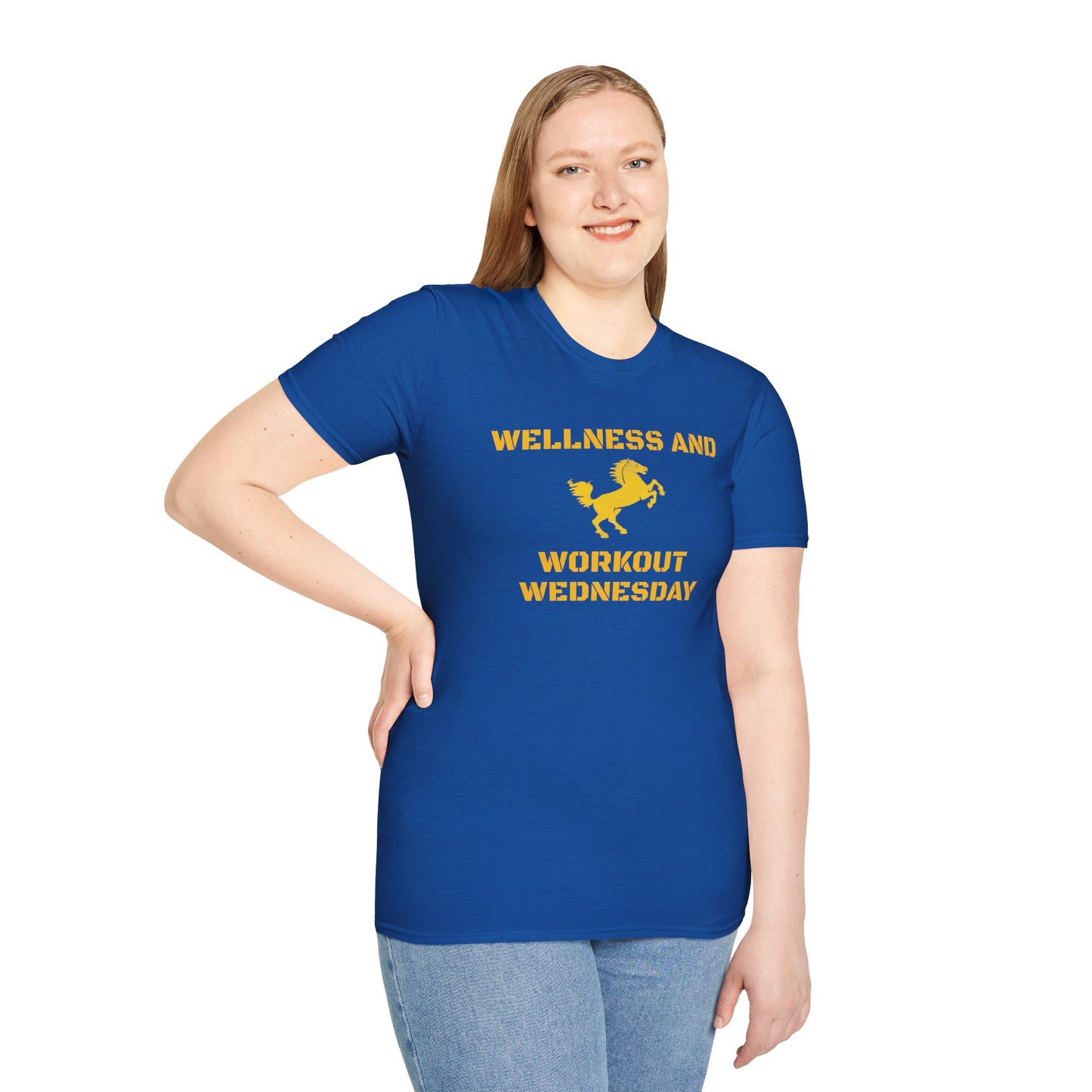 CHC Elementary School WELLNESS and WORKOUT WEDNESDAY - Unisex Softstyle T-Shirt