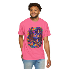 Mystical Psychedelic Moonlit Forest T-Shirt