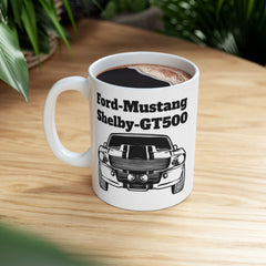 Ford Mustang Shelby GT500 Ceramic Mug - Classic Car Lovers Gift - 11oz & 15oz Sizes