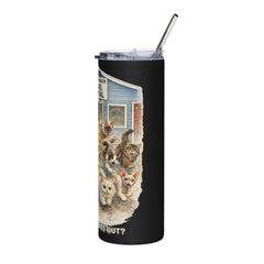 "Who Let the Cats Out?" Baldwin Harbor Animal Hospital 20oz Stainless Steel Tumbler