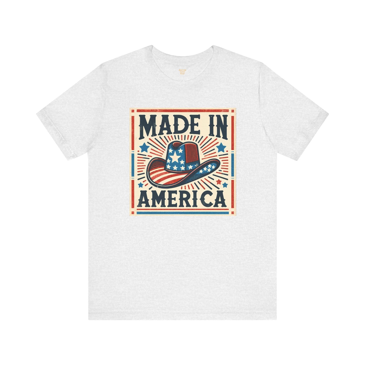 Made In America Cowboy Hat Graphic, Unisex Jersey Short Sleeve Tee