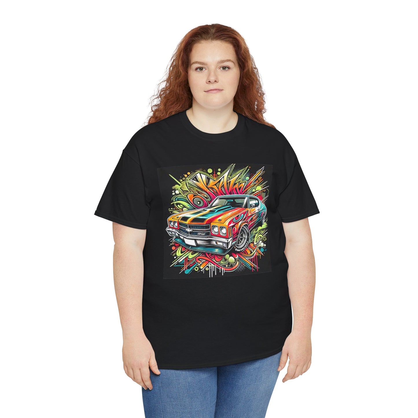 Graffiti Mania Chevy Chevelle Graphic - Unisex Heavy Cotton Tee