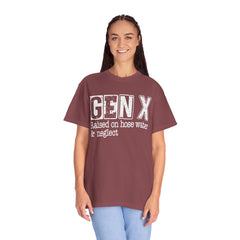 GEN X FUNNY graphic, Raised on Hose Water and Neglect, Retro Comfort Colors 1717, unisex garment-dyed t-shirt, gift for him, gift for her, Birthday gift tee, Vintage Style graphic tee, Fathers Day Shirt