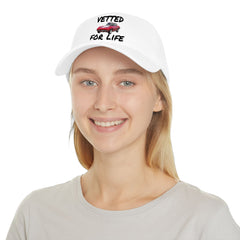 Vetted For Life Hat — Vintage Red Car Baseball Cap