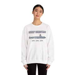 Bolder Font MERRY  CHRISTMAS Submarine Brotherhood -Unisex Crewneck Sweatshirt