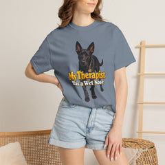 My Therapist Has a Wet Nose Personalized with your dog(s) image T-Shirt