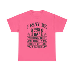 Humorous Barber Tee, Funny Barber Gifts, Unisex Cotton Shirt, Barber Appreciation, Father's Day Gift Tee, Hair Stylist T-Shirt