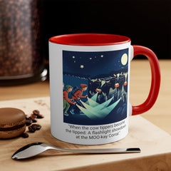 COW TIPPING Awareness - Accent Mugs | Cow Tipping Is Real, Bovine Humor. Gift For Him, Gift For Her, Farm Humor, Cow Fan Gift, Farm Animal