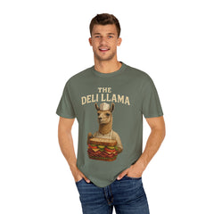 Funny Deli Llama Unisex T-Shirt - Perfect for Foodies and Animal Lovers