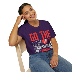 Go The Extra Mile Its Never Crowded Unisex Softstyle T-Shirt