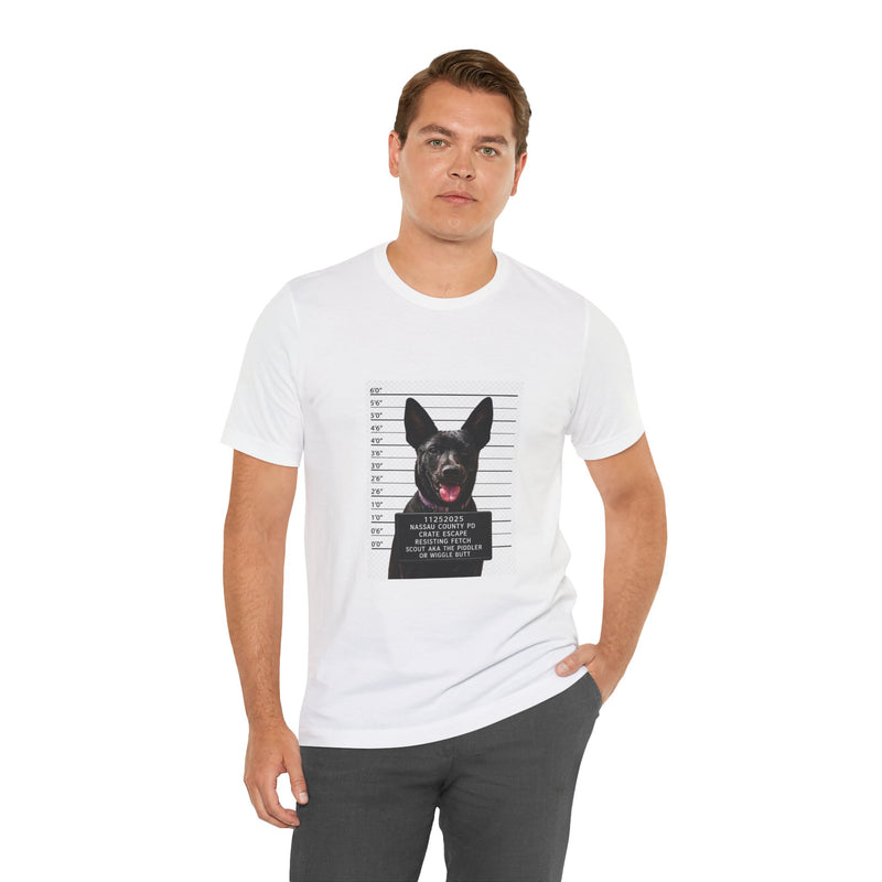 K9 Mugshot Personalized with your Dog T-Shirt