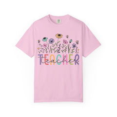 Floral Teacher Appreciation T-Shirt - Comfort Colors Soft