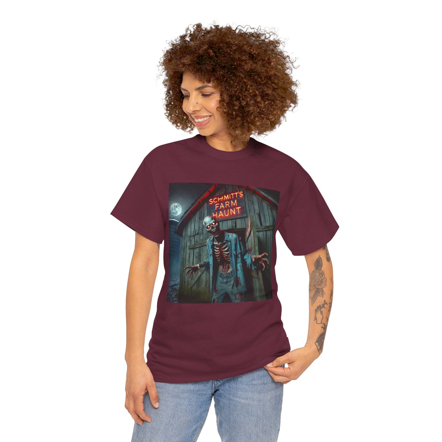 BARN ZOMBIE! Graphic Unisex Heavy Cotton Tee