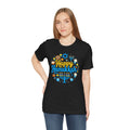 Happy Hanukkah Menorah - Unisex Jersey Short Sleeve Tee