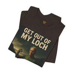 Get Out Of My Loch Nostalgic Graphic Tee. Clint Eastwood Satire Tee