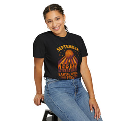Earth, Wind & Fire Inspired Unisex T-Shirt, September Celebration Tee, Music Lover Gift, Vintage Style Top, Concert Shirt