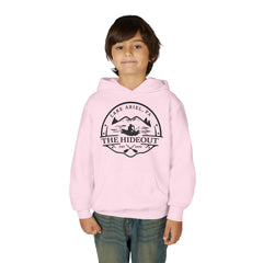 Youth Hoodie — 'The Hideout' Lake Ariel PA Cabin Adventure Hoodie