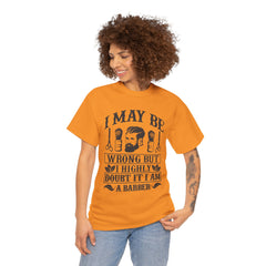 Humorous Barber Tee, Funny Barber Gifts, Unisex Cotton Shirt, Barber Appreciation, Father's Day Gift Tee, Hair Stylist T-Shirt