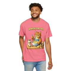 Whisker Cat Baking T-Shirt — Cute Cat Chef Graphic Tee