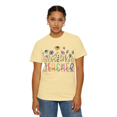 Floral Teacher Appreciation T-Shirt - Comfort Colors Soft