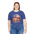 Happy 4th Of July Burger and Mug Graphic, Unisex Jersey Short Sleeve Tee