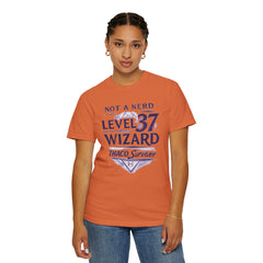 Level 37 Wizard T-Shirt — "Not a Nerd" THAC0 Survivor D&D Gamer Tee