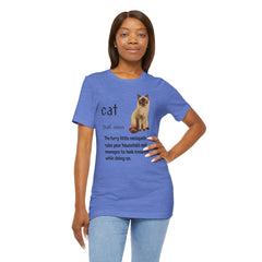 Cat Sociopath Defintion - Unisex Jersey Short Sleeve Tee