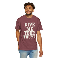 Two And A Half Men Inspired Graphic T-Shirt - Give Me Your Thumb Vintage Tee