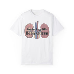 Nephrology NP Bean Queen, Graphic Unisex Garment-Dyed T-shirt