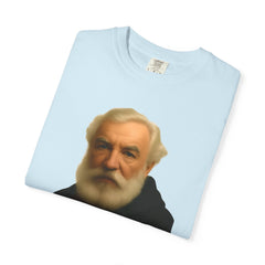 Alexander Graham Bell Quote T-Shirt — "I invented the phone. And somehow people still don't pick up."