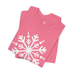 Let It Snow Galaxy Snowflake T-Shirt — Christmas Winter Starburst Tee