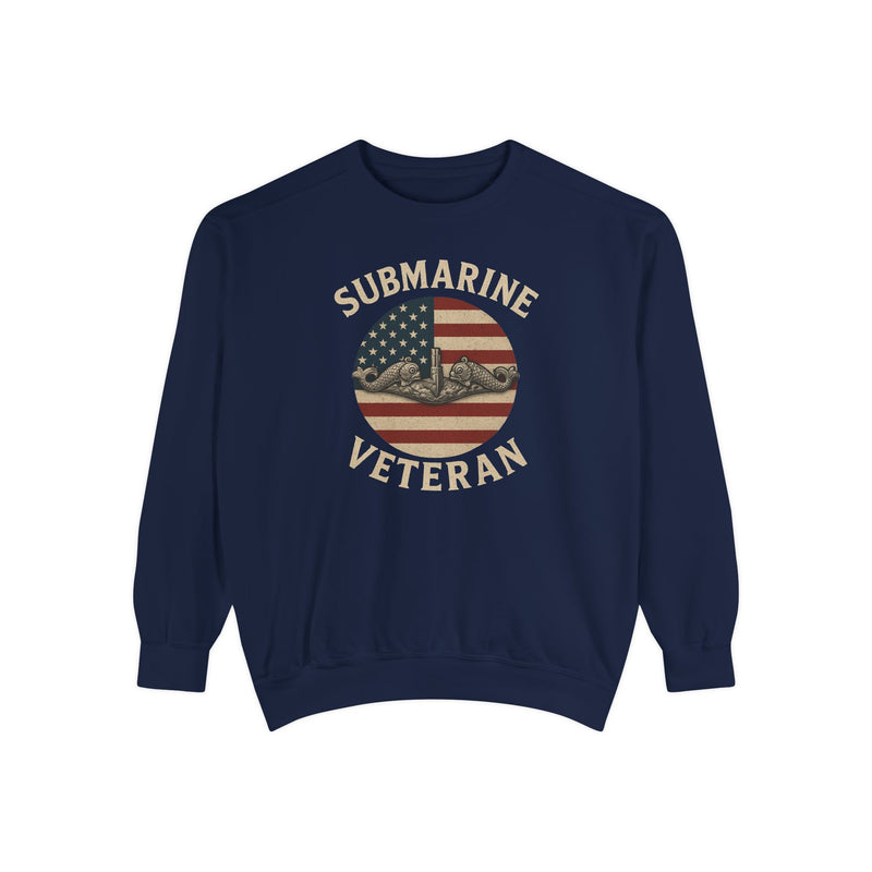 Vintage Submarine Veteran Sweatshirt, Unisex Crewneck, Comfortable Casual Wear, Perfect Gift for Veterans, Military Appreciation