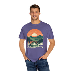 Shenandoah National Park Graphic, Comfort Colors Soft Relaxed Fit Unisex Garment-Dyed T-shirt