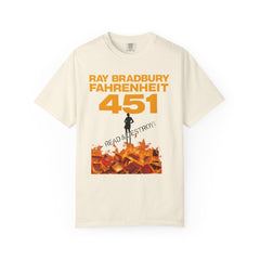Fahrenheit 451 Graphic T-shirt, Unisex Book Lover Tee, Literary Gift, Reading Enthusiast Apparel, Ray Bradbury Merch, Cozy Casual Wear